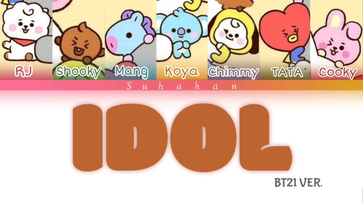 【BT21】IDOL  Ayo lihat para putra bernyanyi!