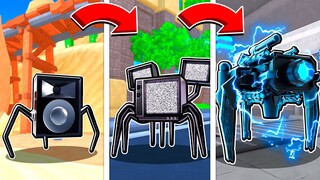 Toilet Tower Defense EVOLVING SPIDER TV