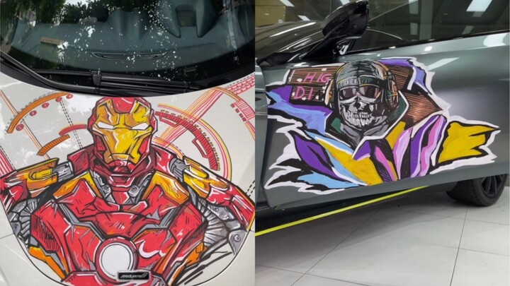 I drew both a McLaren and an Aston Martin.