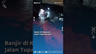 Penampakan Kondisi Banjir Di Kawasan Jalan Tupai Kendari