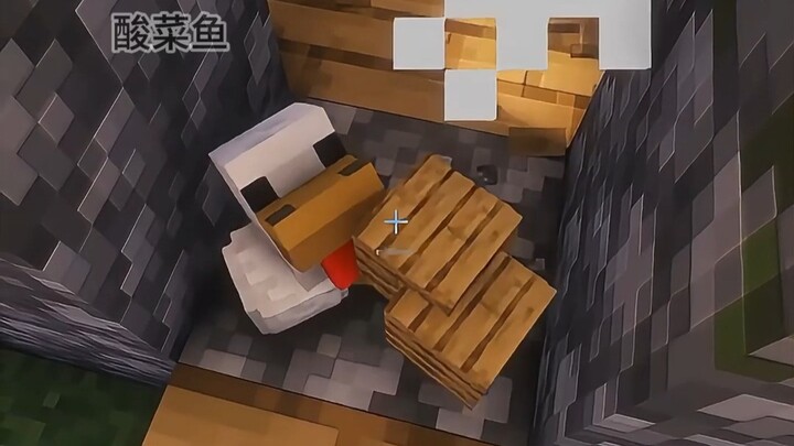With a wooden boat in hand, you’ve got nothing to fear #Minecraft #MC #MCPickledFish