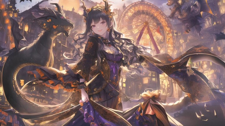 [AI Painting] Các cô rồng làm gì trong ngày Halloween?