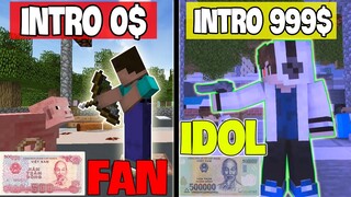 KHI INTRO 0$ Của Fan Vs INTRO $999 CỦA IDOL VINHMC Và Cái Kết | Hài Minecraft Cực Bựa #6