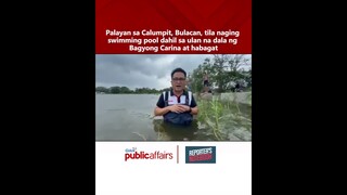 Palayan sa Calumpit, Bulacan, tila naging swimming pool dahil sa baha! | Reporter’s Notebook