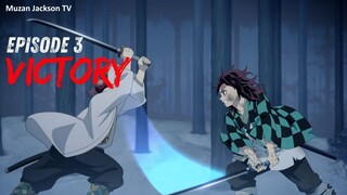Demon Slayer S1 Ep3 | Tanjiro Slices the Boulder | Sabito & Makomo