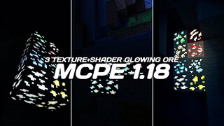 3 TEXTURE DAN SHADER DENGAN GLOWING ORE TERBAIK DI MCPE 1.18 ! Cocok bener untuk survival kalian...