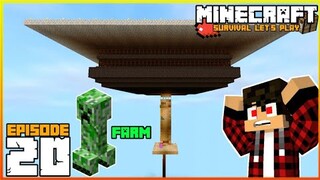 Creeper Farm | Minecraft Survival Let's Play | Episode 20