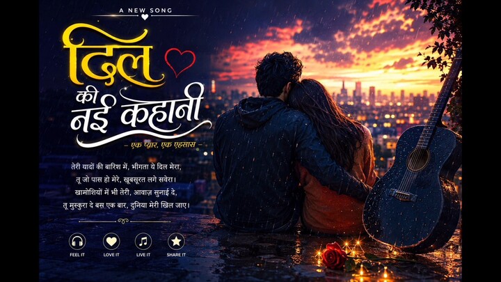 दिल की नई कहानी ❤️ | New Hindi Love Song#NewSong #HindiSong #LoveSong #ViralSong #Trending