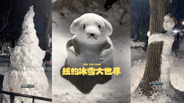 Come check out New Yorkers' very own Ice and Snow Wonderland! ⛄️❄️