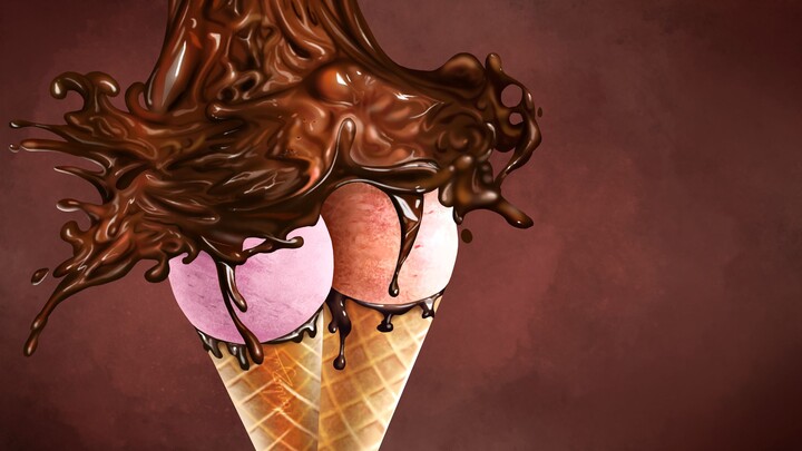 It's okay to draw an ice cream. Elegance never goes out of style.