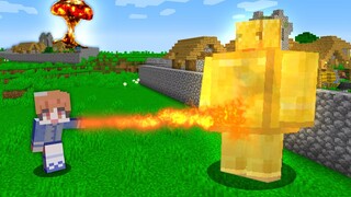 주민 마을을 지키는 능력자 VS 부수는 파괴자 [미니게임] Mine mine no mi battle in minecraft