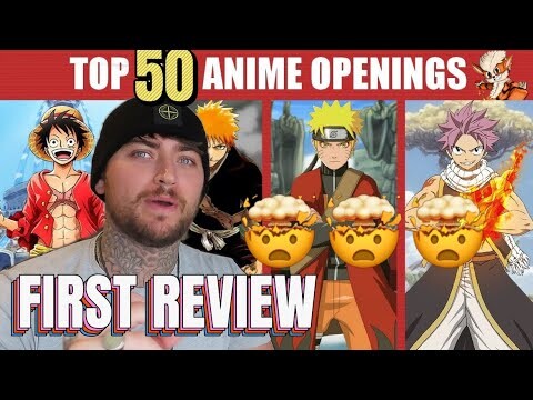 First Time Watching ANIME! | Top 50 Legendary Anime Openings [REACTION]