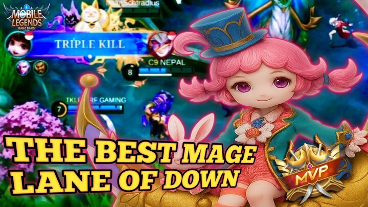 THEBEST MAGE🔥LANE OF DOWN BIKIN LAWAN KEOK❗