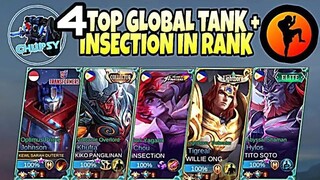 4 TOP GLOBAL TANK+ INSECTION IN RANK MATCH