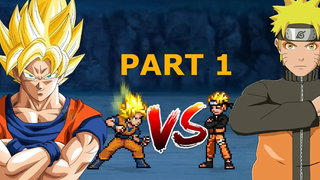 โกคู (ทุกรูปแบบ) VS นารูโตะ (ทุกรูปแบบ) ตอนที่ 1