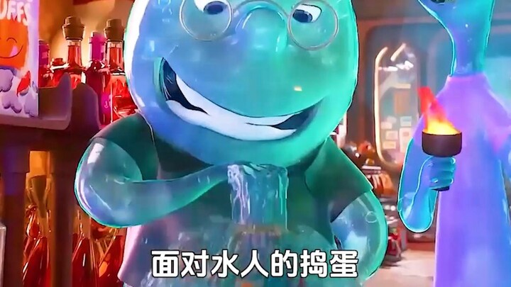 A fiery couple travels across vast distances to reach Element City.