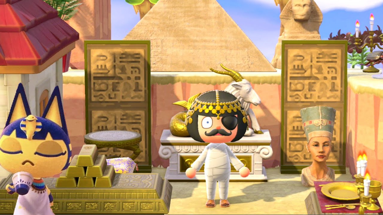 Building An Egyptian Themed Paradise For Ankha! Animal Crossing New  Horizons Gameplay - BiliBili