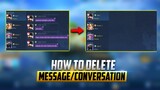 HOW TO DELETE MESSAGE/CONVERSATION IN MOBILE LEGENDS