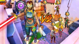 Valorant: 1 Iron Man VS 5 Gold Players! - Who Wins?
