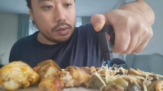 ASMR EATING SOUNDS - BAKED CHICKEN & PASTA🍗🍗🍝