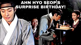 Kim Yoo Jung Surprised a Birthday Cake to Ahn Hyo Seop during the set + A Birthday Kiss?