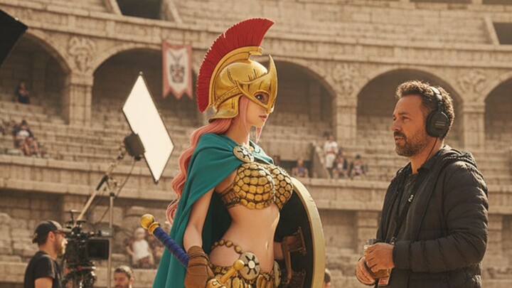 Live-action filming set of "One Piece": Dressrosa Arc—The Riku Family