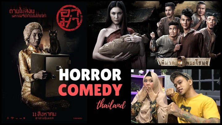 REACTION! THAILAND HORROR (COMEDY) MOVIE - GRANDMOTHER & PEE MAK (ENG SUB)