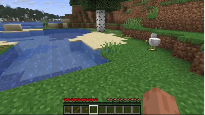Minecraft ハードコアモード | 第1話：家を建てて、鉱山を掘り始める