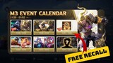 M3 KICK OFF BONUS EVENT FREE ELITE SKIN AND SPECIAL SKIN GUARANTEED AND M3 RECALL DON'T MISS+KOF EVE
