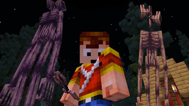 【تيان تشي】 رأسي الصاروخ في ماينكرافت.. الشبح ذو الصافرة يطاردني بلا توقف!