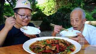 Countryside Recipe & Mukbang | Bandit Pork Liver (West Hunan Cuisine)