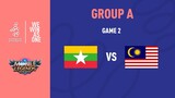 MALAYSIA VS MYANMAR GAME 2 VÒNG BẢNG SEA GAME 30 | MOBILE LEGENDS BANG BANG