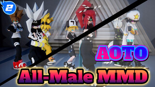 [AOTO All-Male MMD] Male Characters Flirting With Girls Together! (haha! Running Away_2