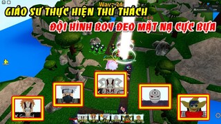 Thử Thách Sử Dụng Đội Hình Đeo Mặt Nạ Vượt Infinity Mod | ALL STAR TOWER DEFENSE