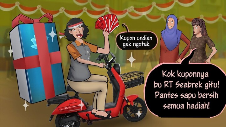 Fomo sepeda listrik, Bu RT Korupsi Hadiah Agustusan  Kartun Animasi Drama