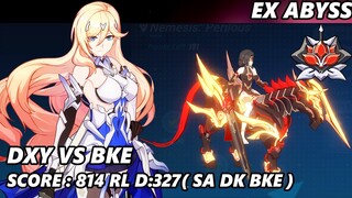 [EX ABYSS] DXY VS SA DK BKE 814 (Red Lotus D: 327) | Honkai Impact 3