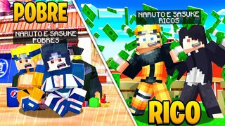 RICO vs POBRE DO NARUTO e SASUKE no MINECRAFT !