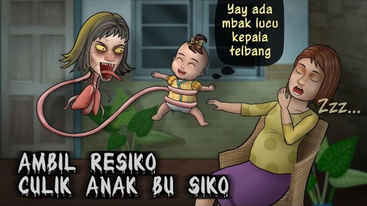 DICUL1K KUYANG - Baby Nita malah senang #HORORKOMEDI  Kartun Hantu lucu, Animasi