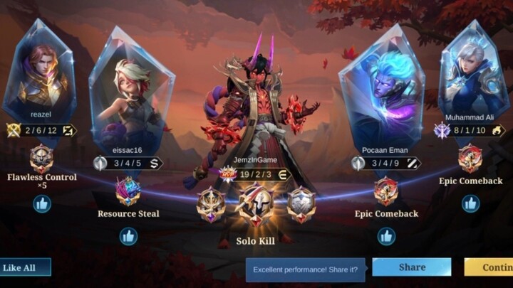 Dyroth Dominating Yu Zhong in EXP Lane  |JemzInGame Dyroth Plays (42) | Mobile Legends