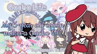 💁‍♂️My 5-year old cousin makes a Gacha OC💁‍♂️ | Hit and Miss Tuesdays | Gacha Life