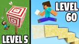 Minecraft IMPOSSIBLE Trick Shots (Level 1 To Level 100)