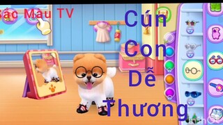 Cún con dễ thương, cho chó ăn cơm, hoạt hình thiếu nhi  |sắc màu tv|