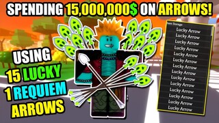 Using 15 Lucky Arrow and Buying 3000 Arrows in Anime Rifts DBZ Adventures Unleashed Anime Rifts