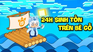 MEOWPEO THỬ THÁCH 24H SINH TỒN TRÊN BÈ GỖ GIỮA BIỂN SÂU TRONG MINI WORLD VÀ CÁI KẾT