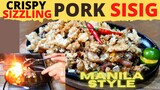 CRISPY PORK SISIG On Sizzling Plate | RESTAURANT STYLE SISIG MANILA | Must Watch!