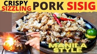 CRISPY PORK SISIG On Sizzling Plate | RESTAURANT STYLE SISIG MANILA | Must Watch!