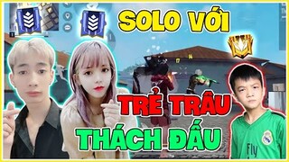 FREE FIRE |Trẻ Trâu Rank Thách Đấu "Mượn Nick Anh" Chốt Kèo Đức Mõm, Bé Mon !!!