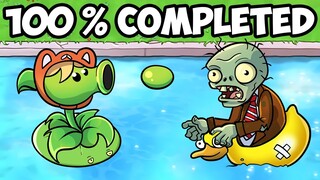 100% completing plants vs zombies