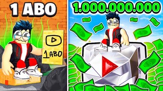 Passer de 1 à 100 000 000 ABONNÉS sur ROBLOX ! 📈🤑 | YOUTUBER TYCOON (JEU COMPLET)