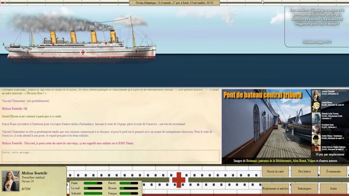 🔴 Britannic Voyage RPG 2025 ( Episode 03 ) - L'Exercice De Sauvetage & Déjeuner Du HMHS Britannic